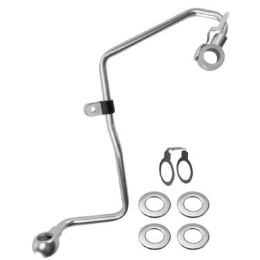 Imagem de Kit de vedação e linha de refrigerador de óleo adequado para Toyota Venza Sienna Highlander RAV4 Camry Avalon 2009-2018, conjunto de tubos de óleo substitui 15772-31030 90430-16016 90430-16017