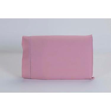 Imagem de Kit 10 Fronhas 50x90 Ponto Palito 100% Algodão 180 Fios (Rosé)