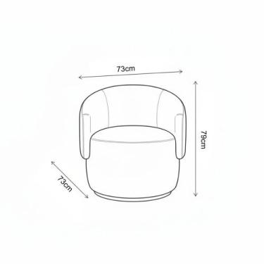 Imagem de Poltrona Decorativa Sala Estar Orgânica Beatriz Boucle Cinza Claro - M