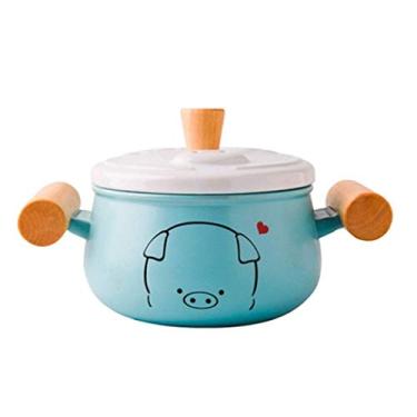 Imagem de Caçarola de cerâmica panelas antiaderentes com tampas e frigideiras, frigideiras, caçarola (tamanho: PP) (P)