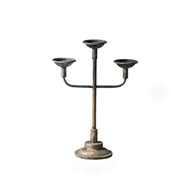 Imagem de Castiçal votivo nórdico retrô suporte de vela de ferro forjado interno adequado para sala de jantar, sala de estar, cozinha, sala de jantar, decoração de sala de jantar