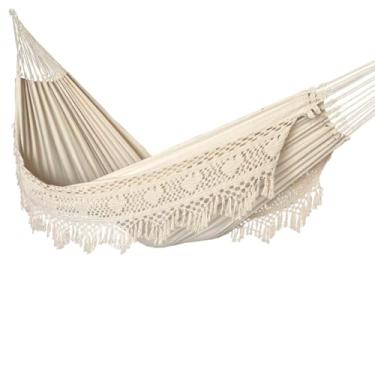 Imagem de Rede de Dormir Luxuosa para Casal - Rede de Descanso Premium para Lazer e Conforto(CRUA)