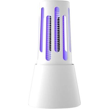 Imagem de Armadilha Abajour Mata Mosquito Pernilongo Inseto Mosca Led USB (Branco)
