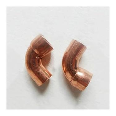 Imagem de 28 mm ID x 28 mm OD x 1,3 mm Espessura Cobre 90 Cotovelo Raio Curto Scoket Solda End Feed Acoplador de Encanamento Encaixe Água Gás Óleo WWECCQIJ