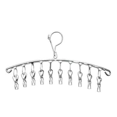 Imagem de Varal De Aço Inox 46Cm Suspenso Roupa Íntima Meia com 20 Prendedores