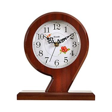 Imagem de Relógio de mesa vintage, relógio de mesa, relógio silencioso, novo relógio digital de mesa chinês, pequeno despertador, ornamentos de mesa adequados para casa, quarto, mesas de cabeceira, relógios de