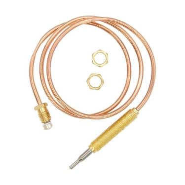 Imagem de Brlyeeanze Sonda termopar a gás de aquecimento de rosca M8 600 mm para acessórios de churrasqueira de lareira para aquecedor de água a gás ou aquecedor de fogueira ou churrasqueira