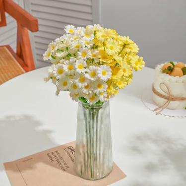 Imagem de Buquê de flores artificiais com 6 hastes para decoração de festa de jardim