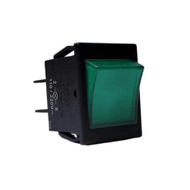 Imagem de Interruptor 10A Iluminado Verde Chave Liga Desliga Geral Cadeira Odont