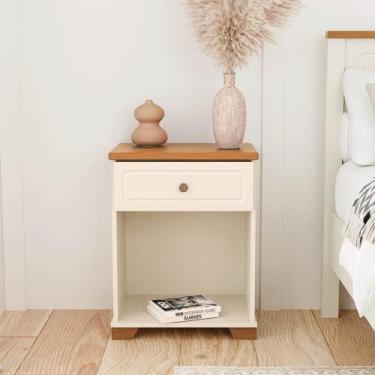 Imagem de Mesa de Cabeceira 1 Gaveta e Nicho Ananda CabeCasa MadeiraMadeira Off-