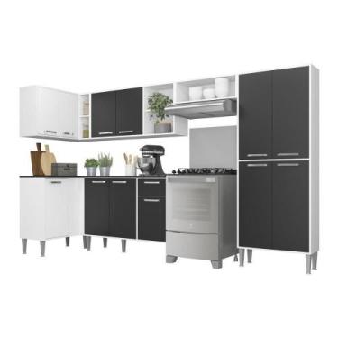 Imagem de Armário De Cozinha Completa 6 Peças Xangai Zouk Multimóveis - MULTIMOV
