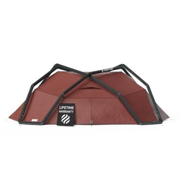 Imagem de HEIMPLANET Backdoor V2, barraca para 4 pessoas, barraca de acampamento inflável, barraca externa e piso de barraca - 5000 mm, sem necessidade de postes de barraca, suporta 1% para o planeta (4