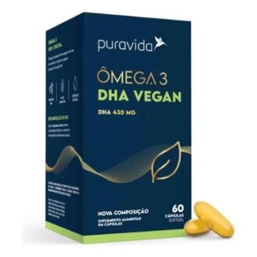Imagem de Ômega 3 Vegan DHA 430mg 60 Cápsulas Softgel - Puravida-Unissex