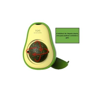 Imagem de Abacate Bola Erva Catnip Brinquedo Para Gato Bola Removível Abacate - 