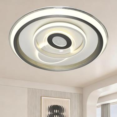 Imagem de Luminária de Teto LED 90W Super Brilhante - 3 Cores Ajustáveis (Luz Quente,Luz Natural,Luz Fria),Espectro Completo,Sem Cintilação, Bivolt - Ideal para Sala, Quarto,Cozinha - Cobre Áreas de 15-28m²