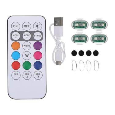 Imagem de Ysyqkn Conjunto de 4 Luzes Estroboscópicas de LED, Luzes de Advertência de LED para Veículos E Caminhões, Claro