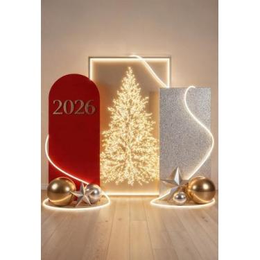 Imagem de Fundo Fotográfico Ano Novo Cenário Tecido 1,20 x 1,70m - Fadrix, FANV0