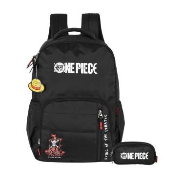 Imagem de Kit One Piece Mochila De Costas + Estojo Triplo Anime