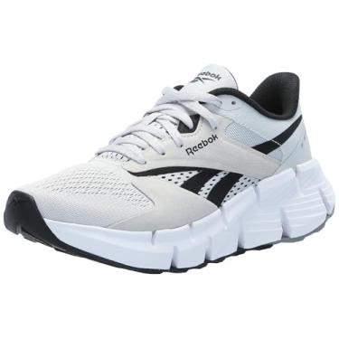 Imagem de Reebok Tênis adulto unissex Zig Dynamica 5, Cinza puro 2/Core Black/Calçado branco, 9 Women/7.5 Men