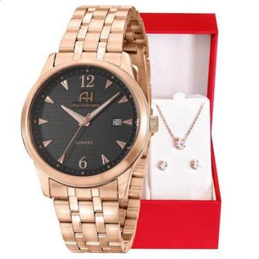 Imagem de Relógio Feminino Champion Ana Hickmann Rosé Luxo AH29043P-Feminino