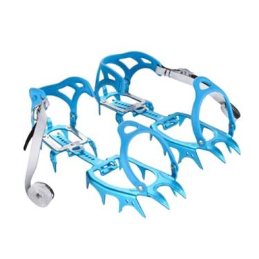 Imagem de Grampos de - 14 Garras Em Liga De Alumínio Anti-deslizante,Crampons Anti-derrapantes | Para Caminhadas De Inverno, Escalada E Pescaria