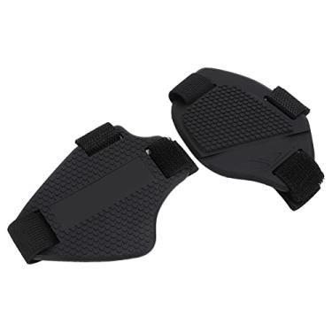 Imagem de aqxreight 2 Pçs Moto Engrenagem Sapato Almofada Pvc Antiderrapante Protetor de Sapato da Motocicleta para Corrida de Estrada pé o do Riscado Bom Efeito de Engrenagem de Moto a Evitar
