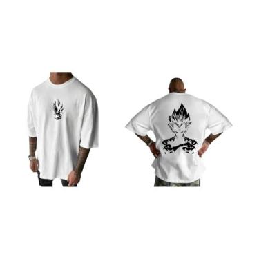 Imagem de Camiseta Masculina Dragon Ball Vegeta Anime Verão Manga Curta Tendênci