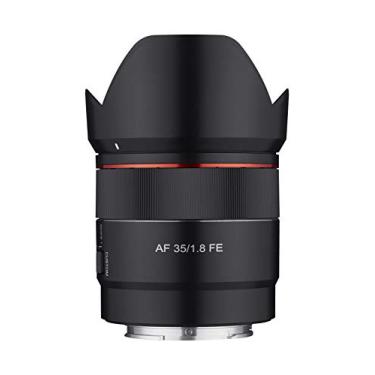 Imagem de Samyang Lente grande angular compacta de 35 mm F1.8 com foco automático para montagem Sony E, preta (SYIO3518-E)