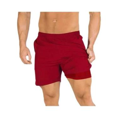 Imagem de Shorts De Fitness Masculinos 2 Em 1 Secagem Rápida E Respirável 2024 J