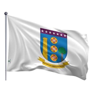 Imagem de Bandeira do Município de Contagem Dupla Face Estampada Tamanho 70x100c