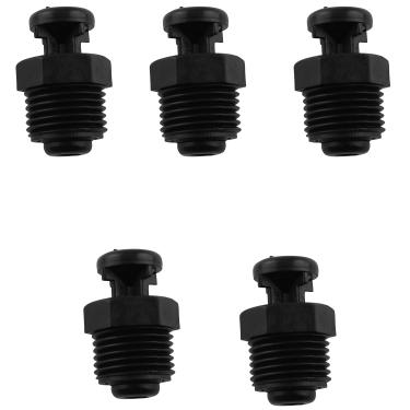 Imagem de LQ Industrial 5 peças de plástico preto válvula de liberação de ar para irrigação agrícola acessórios de irrigação por gotejamento de jardim peça de equipamento de irrigação