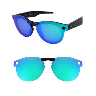 Imagem de HILEEN Clip-on polarizado para óculos de sol Oakley Meta HSTN OW8002 51 mm - Verde