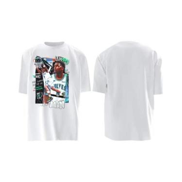 Imagem de Camiseta Personalizada De Torcedor De Basquete Timberwolves Para Homen