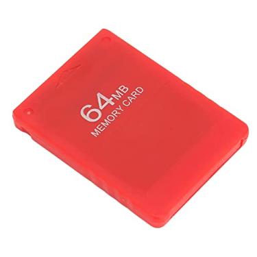 Imagem de KIMISS Para Cartão de Memória de 64 MB - Cartão de Memória de Jogo de Alta Velocidade Compatível Com Todos Os Jogos e FMCB1.966, Design Plug and Play (Vermelho)