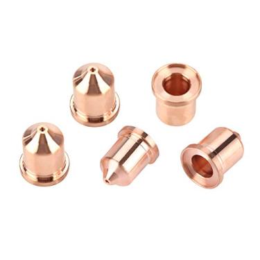 Imagem de Hyuduo 5pcs 85a Cutter Plasma Dicas de Bicos de Plasma Bicos de Corte de Tocha de Tocha de 220816 Encaixe a Com Material de Metal Premium para Aço de Aço Inoxidável