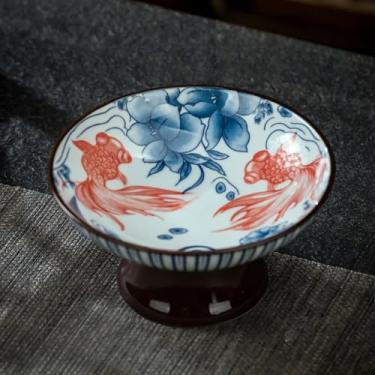 Imagem de FENNYYAR Prato de oferta frontal de Buda retrô estilo chinês, 12 cm, prato de sobremesa de frutas domésticas de cerâmica