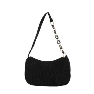 Imagem de Pequena bolsa tiracolo para celular feminina mini bolsa transversal, Preto, Tendência