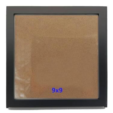 Imagem de ZXT-parts Molduras de madeira maciça de 22 x 23 cm preto | Frente acrílica | Design de carregamento traseiro | Exibição horizontal ou vertical | para fotos, certificados, obras de arte | Decoração de