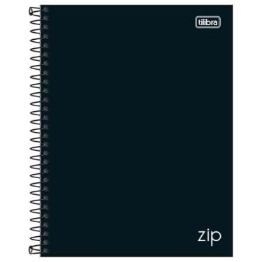 Imagem de Caderno Universitário Tilibra Espiral 320Fls Zip Preto