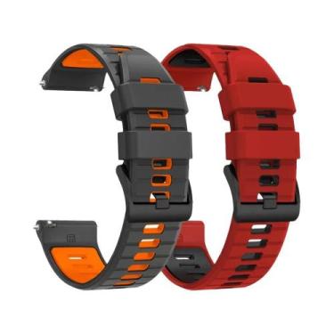 Imagem de Pulseira De Silicone Para HUAWEI WATCH GT 5 pro 4 3 2 SE Runner, 2 Peç