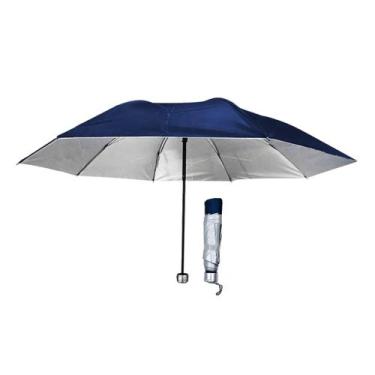 Imagem de Guarda Chuva Manual Reforçado C Proteção Solar pequeno mini cabe na bo