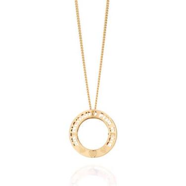 Imagem de Rommanel Colares e Correntes  JOIA FOLHEADA OURO 18K  GARGANTILHA FOLH