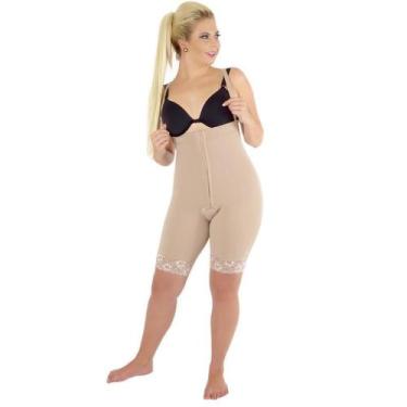 Imagem de Cinta Modeladora Calça Culote Com Fecho Nude GG - Corpo Pele
