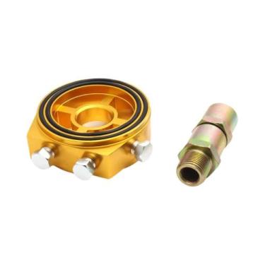 Imagem de Adaptador Universal De Placa Sanduíche Para Filtro De Óleo Em Alumínio