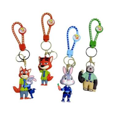 Imagem de Zootopia 2 Disney Boneco De PVC Fofo Chaveiro Pingente De Bolsa Charme