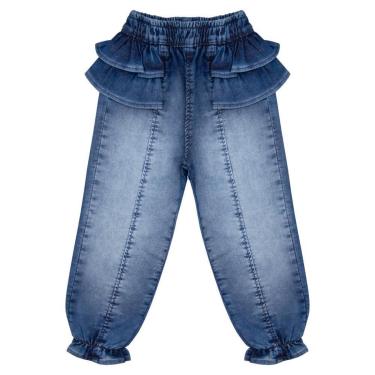 Imagem de Calça Bebê/Infantil Look Jeans Moletom Jeans - GG - UNICA-Feminino