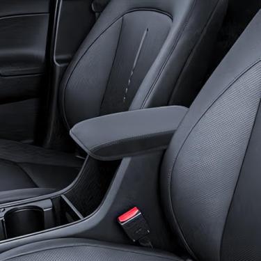 Imagem de LANTU Capa de apoio de braço para Hyundai Kona SE SEL Limited N-Line 2024 2025 Acessórios para console central protetor de almofada de tampa média para descanso de cotovelo de carro