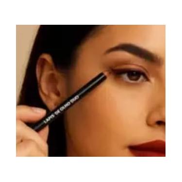 Imagem de Lápis de Olho Duo Preto e Marrom, Textura Macia, Longa Duração, 2 em 1 para Delinear e Esfumar