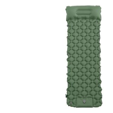 Imagem de Colchão Inflável de Camping Automático com Bomba de Pé 2 em 1 Leve Portátil Impermeável(verde A121)
