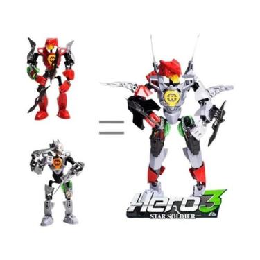 Imagem de Blocos De Montar Hero Factory Star Warrior Para Meninos, Robô Combinad